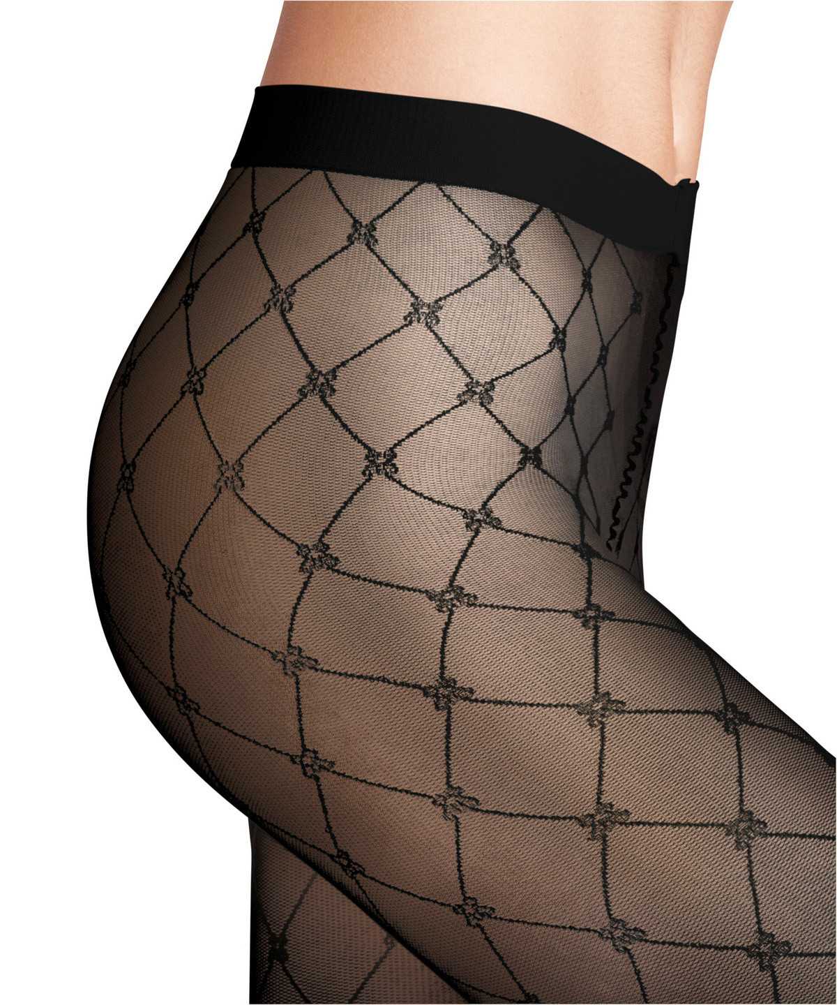 Falke Twisted Story 20 DEN Tights Tights Női Fekete | RYIT-93768