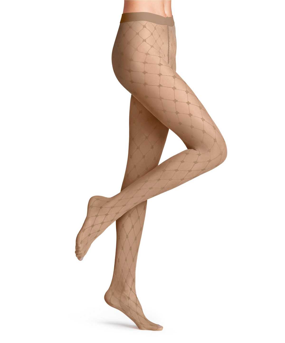 Falke Twisted Story 20 DEN Tights Tights Női Bézs | BLIQ-69815