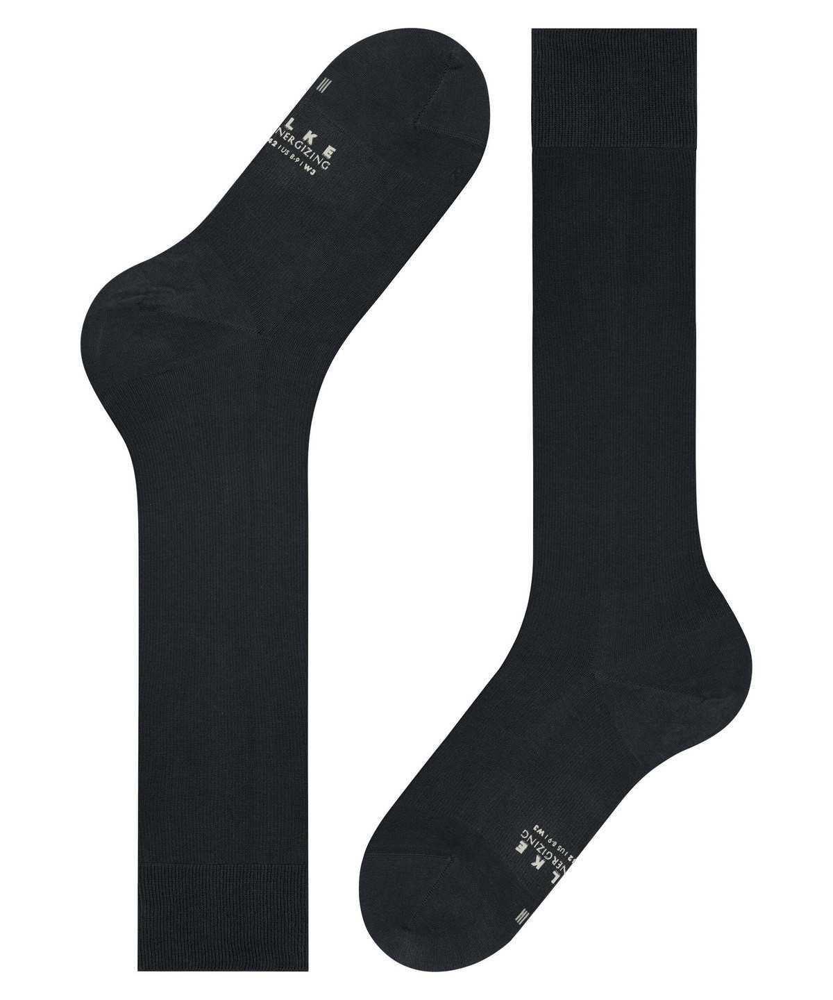 Falke Ultra Energizing Knee-high Socks Zokni Férfi Fekete | TAFG-47312