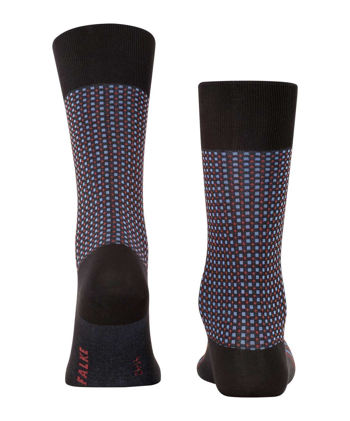 Falke Uptown Tie Socks Zokni Férfi Fekete | IBCT-72860