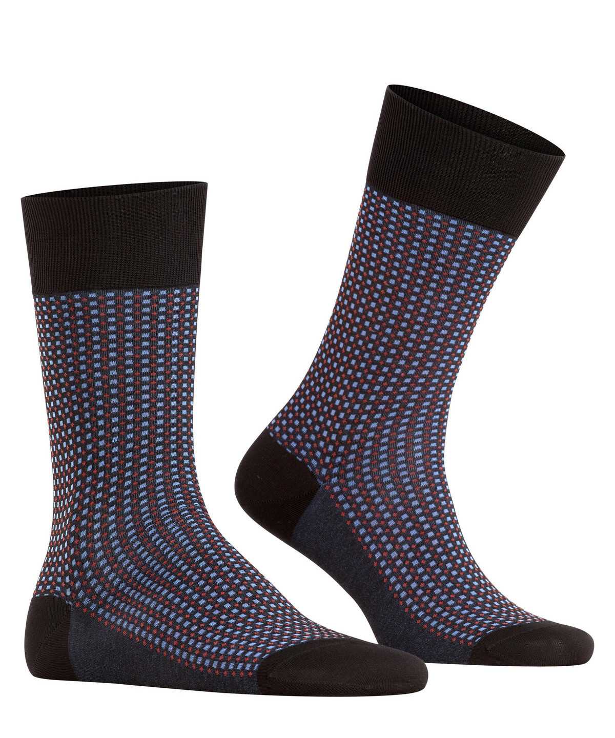 Falke Uptown Tie Socks Zokni Férfi Fekete | IBCT-72860