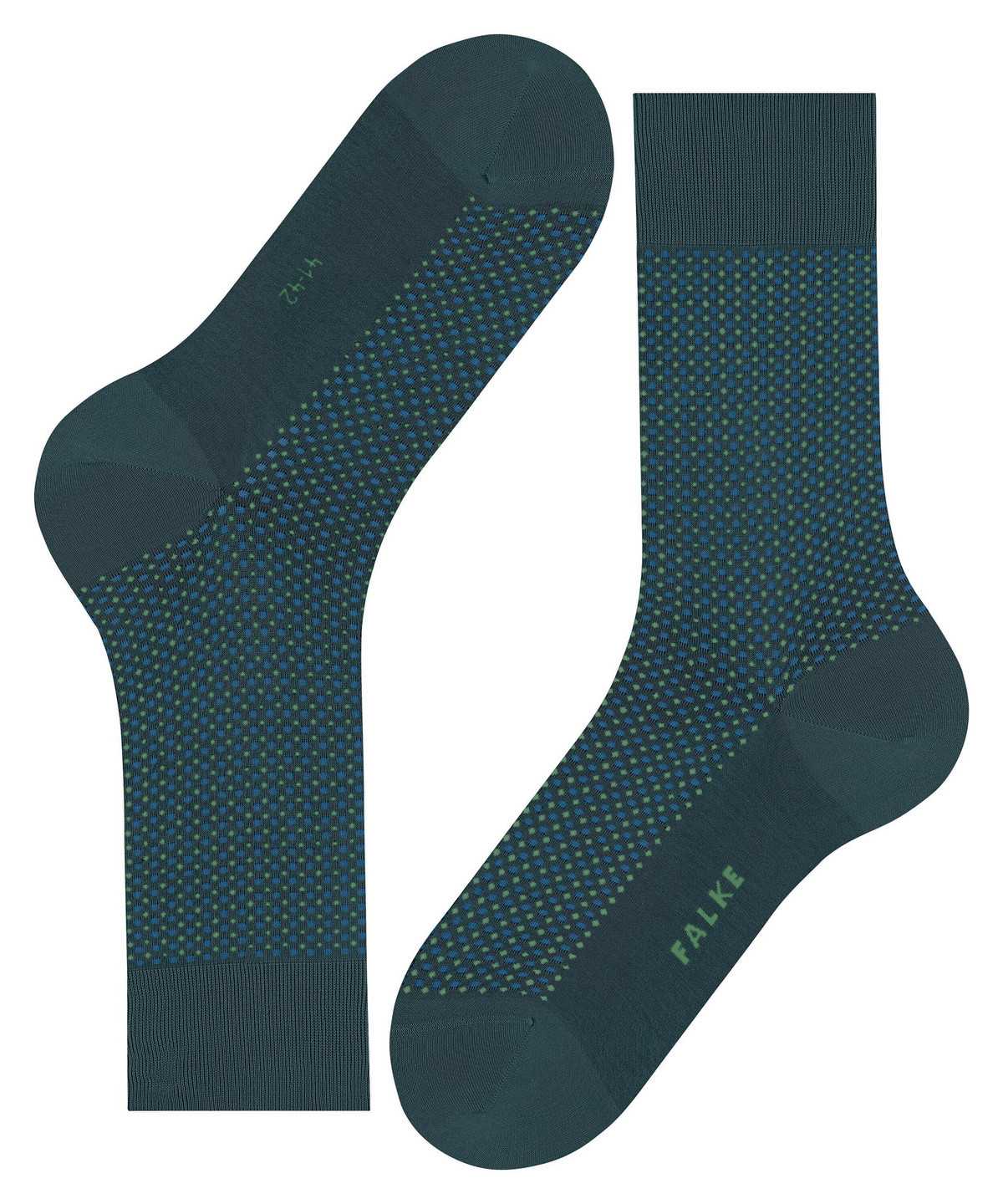 Falke Uptown Tie Socks Zokni Férfi Zöld | NHST-58932