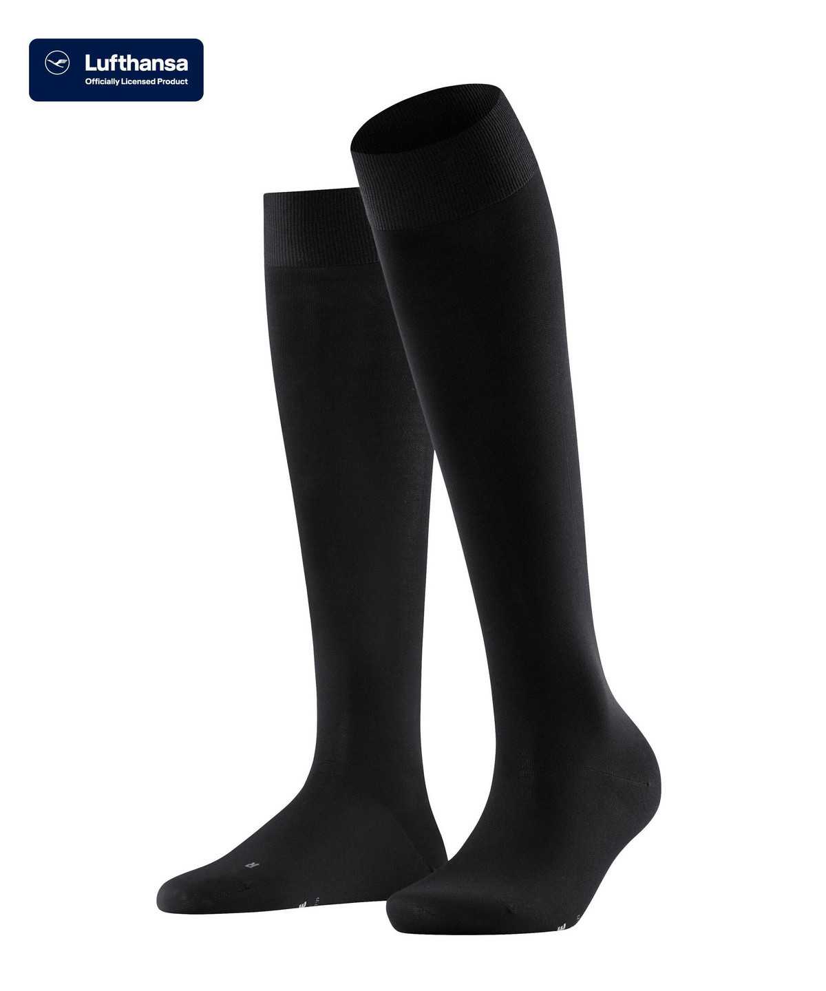 Falke Vitalizer Knee-high Socks Zokni Női Fekete | DRNK-81590